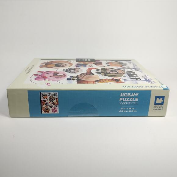 New Yorker Dog Puzzle Winter Snow Pups 1000 piece Jigsaw Game 19 in x 26 in 2010 - Picture 4 of 9